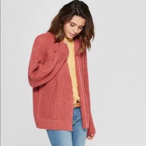 Relaxed open layering sweater